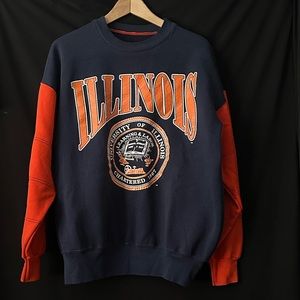 University Of Illinois Crewneck Vintage Sweater